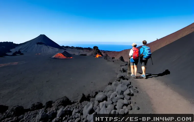 Home 17 화산 투어에서의 재밌는 사실 - Photorealistic volcanic tour on Tenerife, Spain, a friendly local guide in practical hiking clothes ...